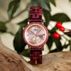 Wood Watch - Female Purple Heart Wood Wooden Watch - GT126-1A
