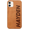 Custom Name Bold - Personalized Wooden Phone Case