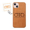 Customized Logo-Wood Cases Protective + With Metal plate Built-in