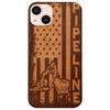 Pipeline with USA Flag - Engraved