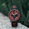 Wood Watch - Mens Wooden Watches Classic Handmade Red & Sandalwood Anniversary Gift – Shine P09-3