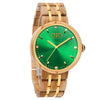 OTTO Wood Watch - Wooden Watches For Women Natural Olivewood – QUEEN - GT096-1A (Green)