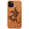 Tribal Dragon With Tail - Engraved