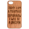 Today Mermaid Tomorrow Unicorn - Engraved