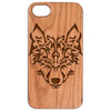 Wolf Head - Engraved